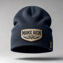Manx Iron Vintage Beanie Dk Blue