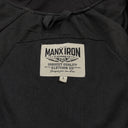 Manx Iron Vintage Black Riding Hoodie Black Zip