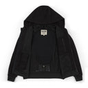 Manx Iron Vintage Black Riding Hoodie Black Zip