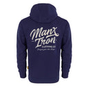 Manx Iron Dk Blue Forged For The Ride Hoodie