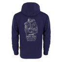 Manx Iron Dk Blue Iron Man & Bike Hoodie