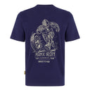 Manx Iron Man & Wheel Dk Blue Tee Shirt