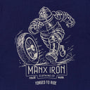 Manx Iron Man & Wheel Dk Blue Tee Shirt