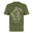 Manx Iron Man & Wheel Green Tee Shirt