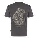 Manx Iron Man & Wheel Dk Grey Tee Shirt